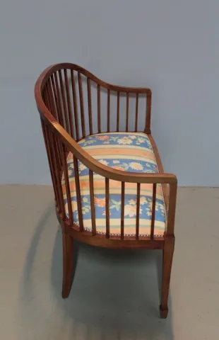 Banquette Art-Déco en Hêtre XXeme