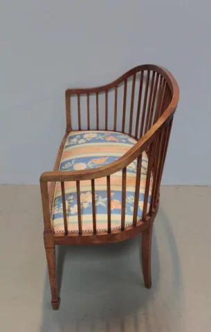 Banquette Art-Déco en Hêtre XXeme