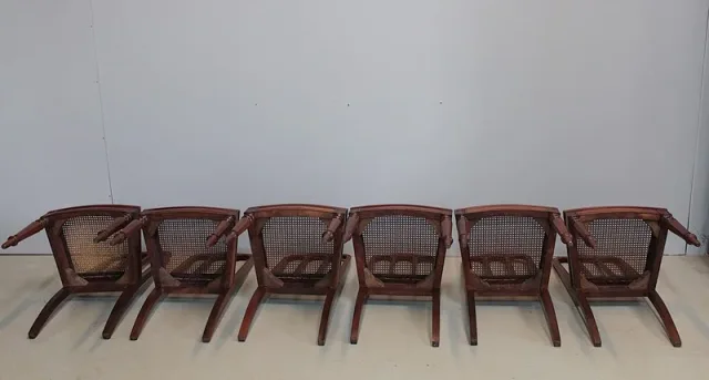 Chaises L. Philippe en Acajou XIXeme