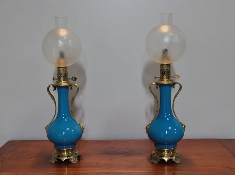 PAAR NAPOLEON III PERIODENLAMPEN