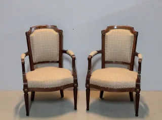 Paar LOUIS XVI STIL LEHNSESSEL