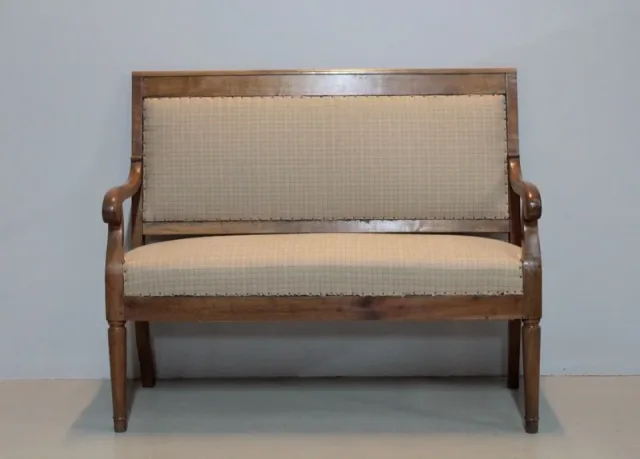 Banquette Directoire en Merisier XIXeme