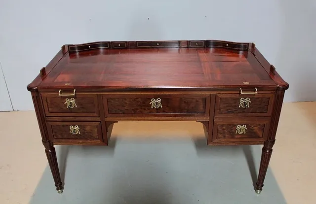 Bureau-Cylindre Bibliothèque Louis XVI en Acajou XVIIIe