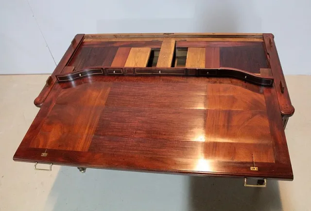 Bureau-Cylindre Bibliothèque Louis XVI en Acajou XVIIIe