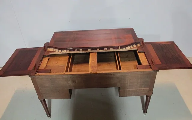 Bureau-Cylindre Bibliothèque Louis XVI en Acajou XVIIIe