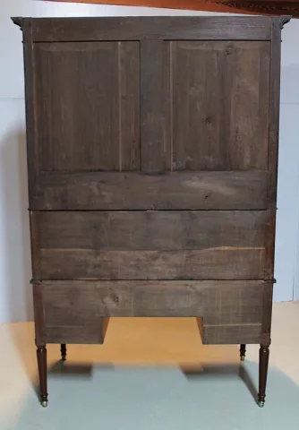 Bureau-Cylindre Bibliothèque Louis XVI en Acajou XVIIIe