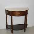 Console Louis XVI demi-lune en Acajou  XVIIIeme