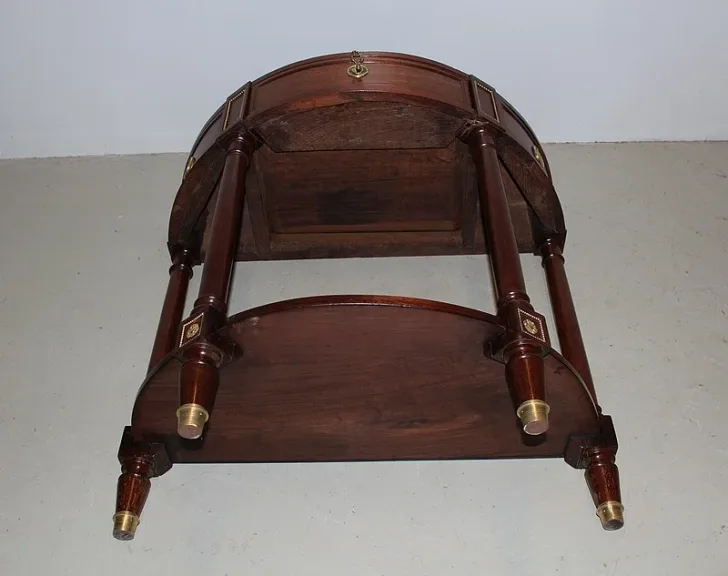 Console Louis XVI demi-lune en Acajou  XVIIIeme