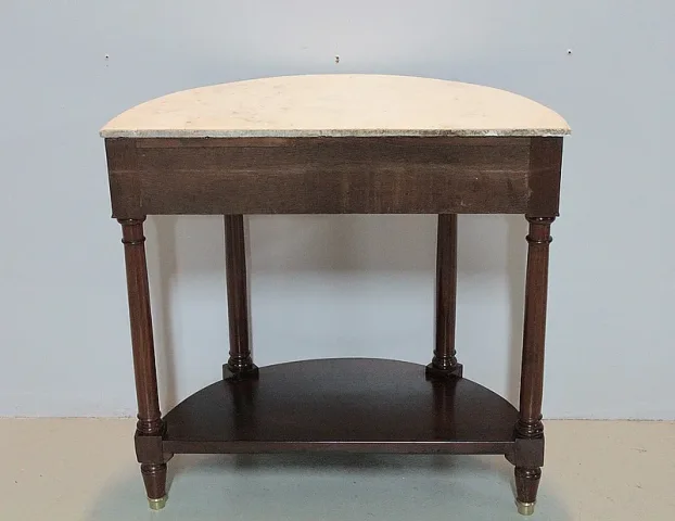 Console Louis XVI demi-lune en Acajou  XVIIIeme