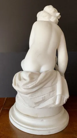 Psyché , Sculpture En Marbre Signé Falconet