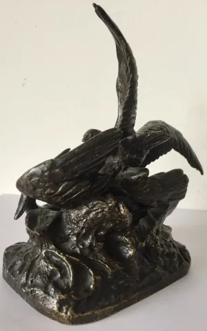 Sujet représentant un pélican et un aigle