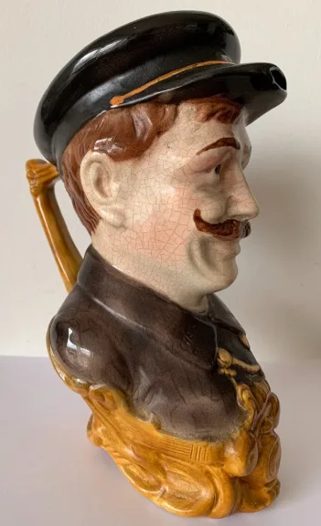 Le cheminot , Pot en barbotine