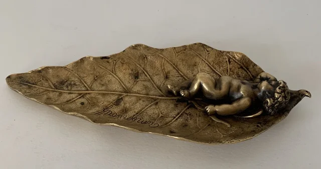 GILT BRONZE DISH