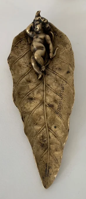 GILT BRONZE DISH