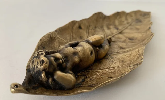 GILT BRONZE DISH