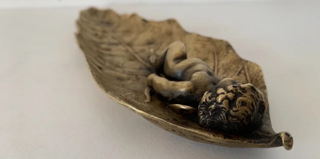 GILT BRONZE DISH