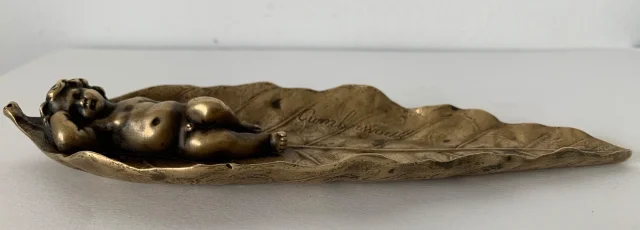 GILT BRONZE DISH