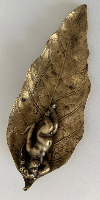 GILT BRONZE DISH