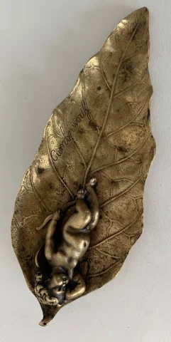 GILT BRONZE DISH