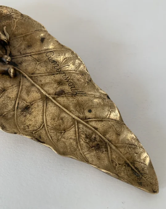 GILT BRONZE DISH