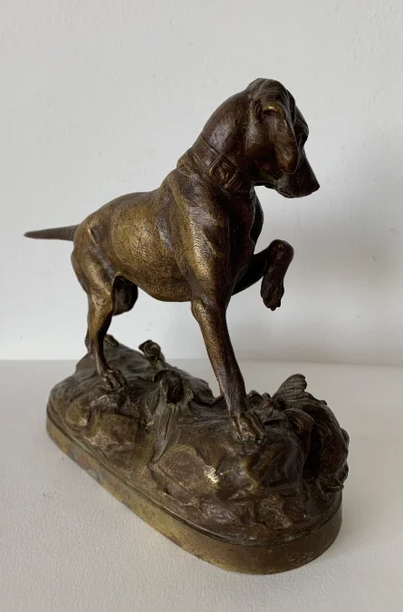 BRONZE DOG signed LECOURTIER