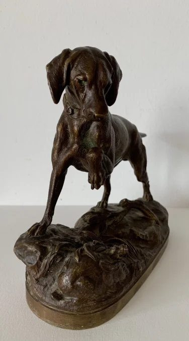 BRONZE DOG signed LECOURTIER