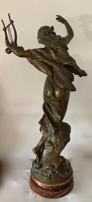 BRONZE SCULPTURE signed Math Moreau