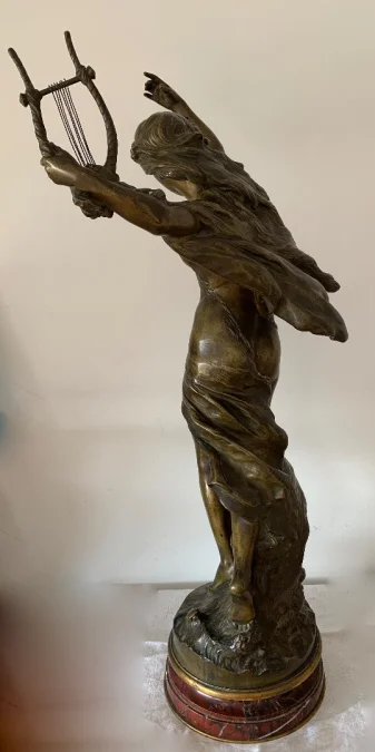 BRONZE SCULPTURE signed Math Moreau