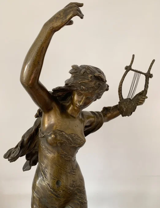 BRONZE SCULPTURE signed Math Moreau