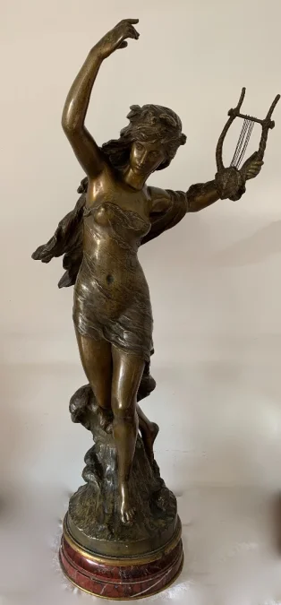 BRONZE SCULPTURE signed Math Moreau