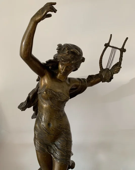 BRONZE SCULPTURE signed Math Moreau