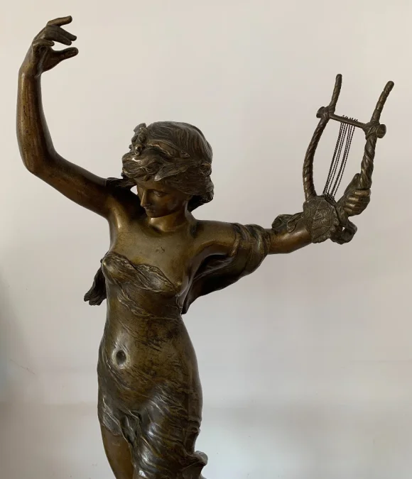 BRONZE SCULPTURE signed Math Moreau