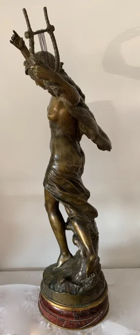 BRONZE SCULPTURE signed Math Moreau