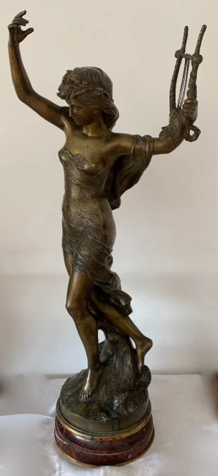 BRONZE SCULPTURE signed Math Moreau