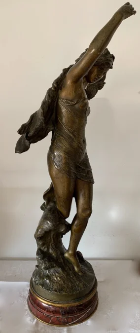 BRONZE SCULPTURE signed Math Moreau