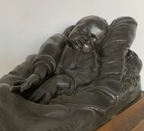 Sujet en étain le sommeil