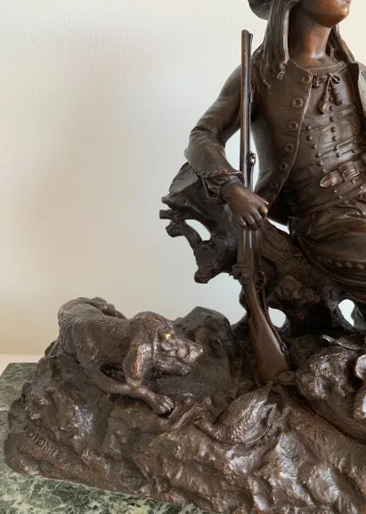 BRONS SCULPTUUR ondertekend MOIGNIEZ