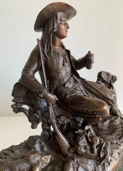 BRONS SCULPTUUR ondertekend MOIGNIEZ