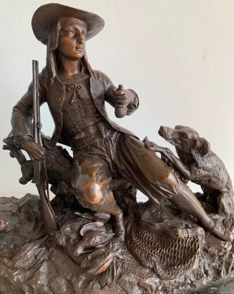 BRONS SCULPTUUR ondertekend MOIGNIEZ