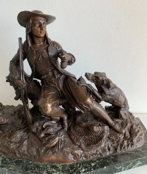 BRONS SCULPTUUR ondertekend MOIGNIEZ