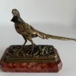 Le faisan doré , Sujet en bronze animalier,