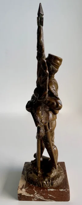 BRONS CIJFER VAN EEN EERSTE WERELDOORLOGSSOLIDIER