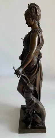 Diane Chasseresse , Bronze Signé Paul Duboy