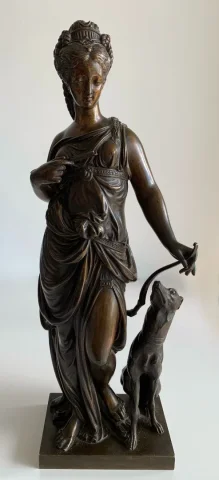 Diane Chasseresse , Bronze Signé Paul Duboy