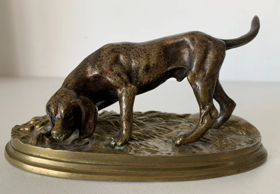 PAAR BRONZEN HONDEN