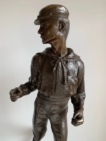 Le dandy , sculpture en bronze