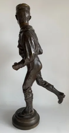 Le dandy , sculpture en bronze