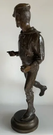 Le dandy , sculpture en bronze