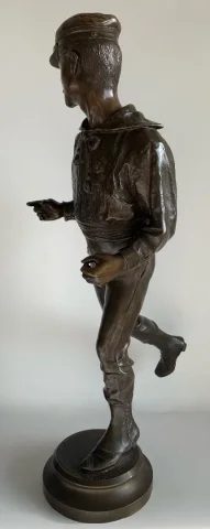 Le dandy , sculpture en bronze