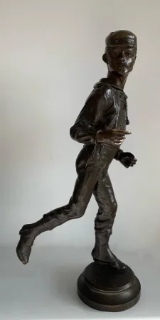 Le dandy , sculpture en bronze